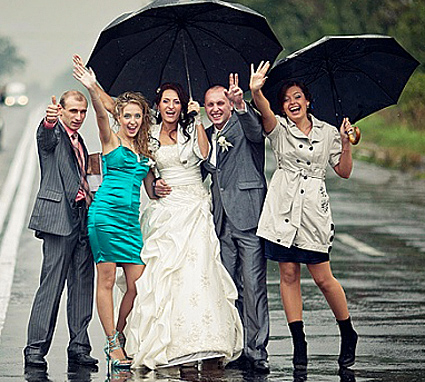Свадьба в дождь